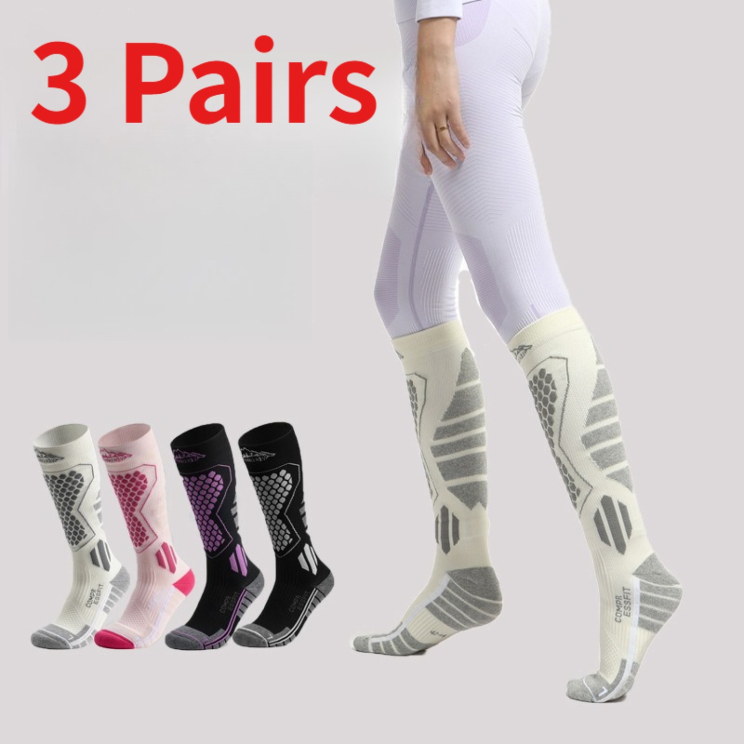 Thermal Sock Winter - 3 Pasang Kaus Kaki Ski Musim