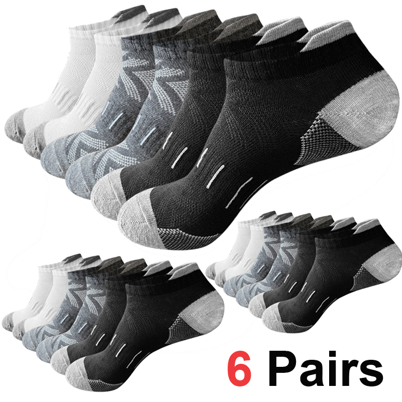 Ankle Sock Low Cut - 6 Pasang Kaus Kaki Pria Motif