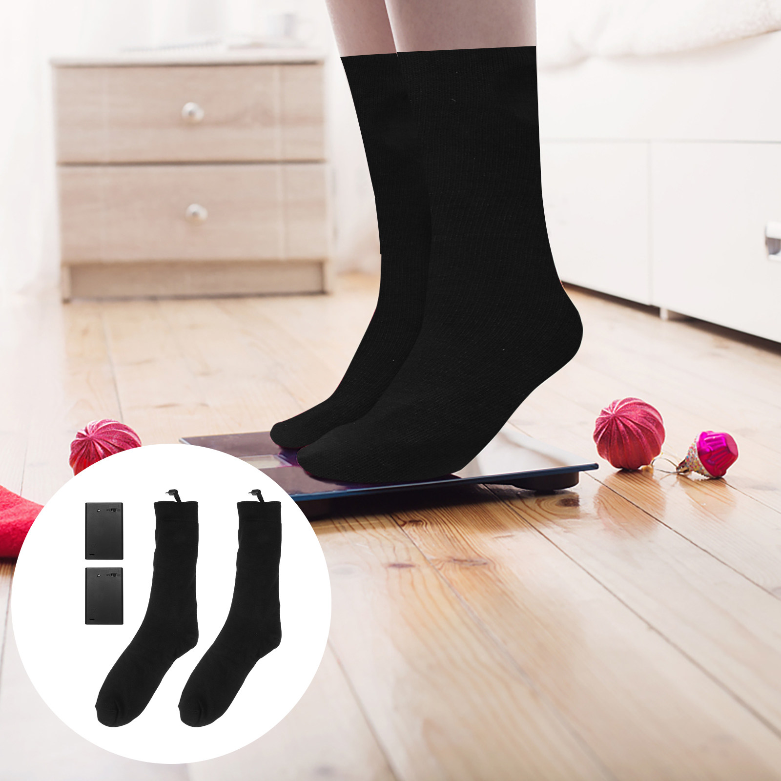 Thermal Sock Winter - Kaus Kaki Elektrik dengan Pemanas, Menggunakan