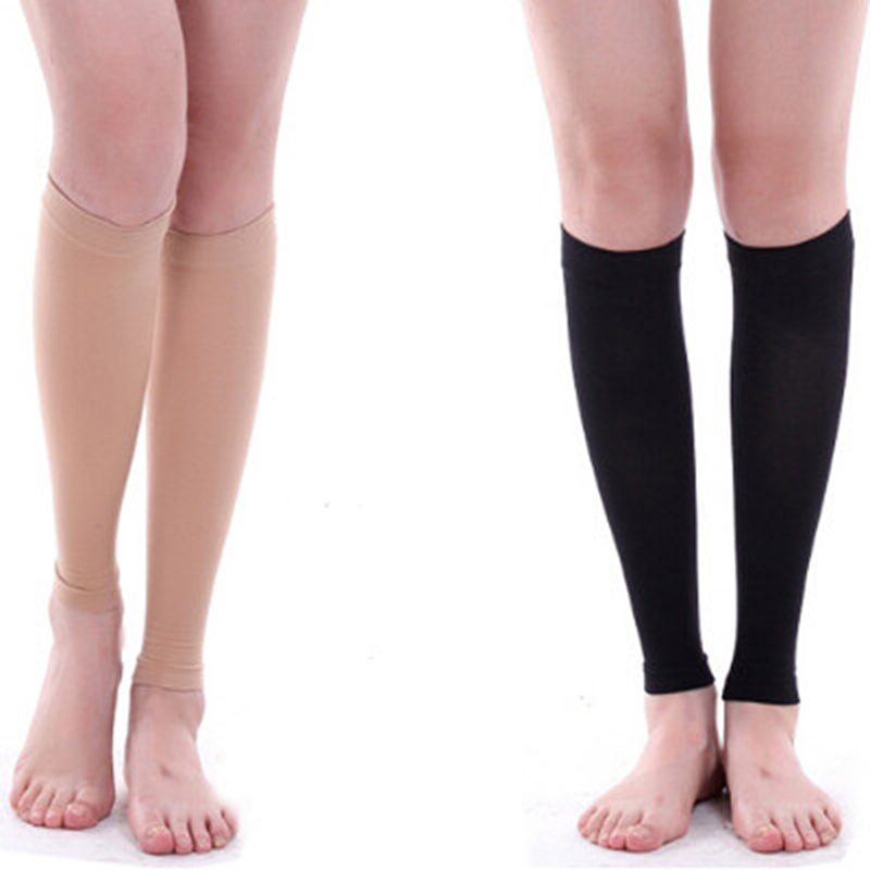 Compression Sleeve Calf - 2pcs/lot Stoking Elastis Setinggi Lutut dengan