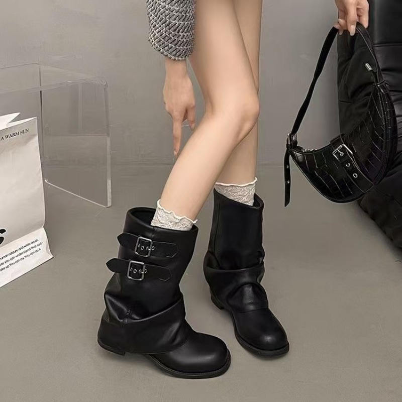 Sepatu Bot Wanita Hitam Model  - Boot Sock Slouchy ulasan dan harga