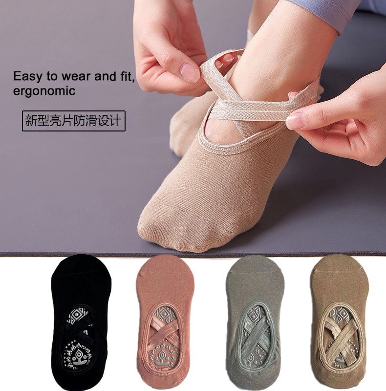 Kaus kaki olahraga elastis ber - Grip Sock Yoga ulasan dan harga