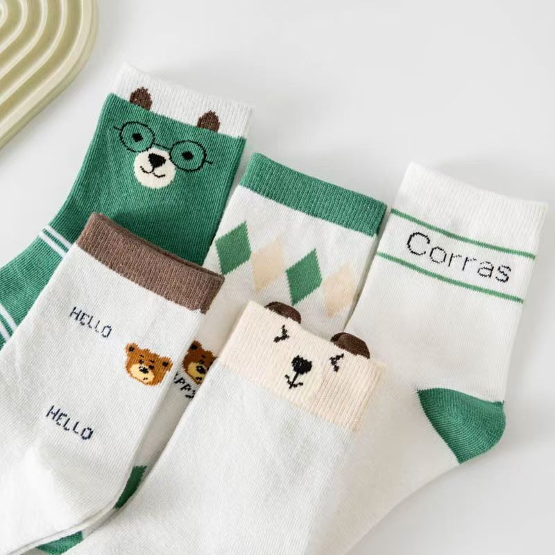 5 Pasang Kaus Kaki Katun Bermo - Cotton Crew Sock Pack ulasan dan harga